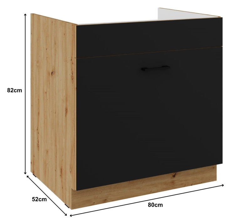 Milo Czarny Artisan 80ZL1S wymiary