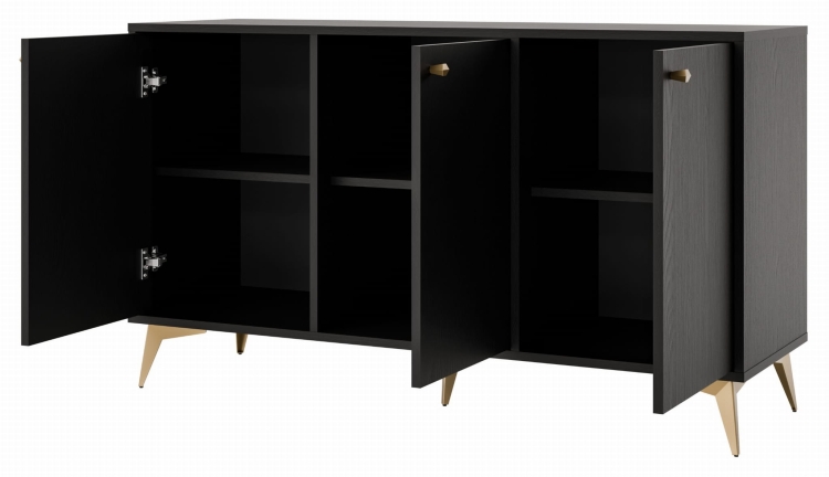 Tango Komoda3F813 CzarnyGr otwarta