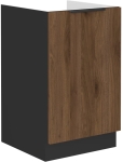 Szafka kuchenna pod zlew 50cm MONA - Orzech Okapi Czarny