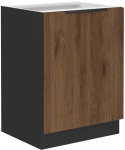 Szafka kuchenna dolna 60cm MONA - Orzech Okapi Czarny 