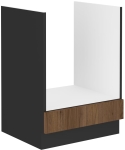 Szafka zabudowa piekarnika 60cm MONA - Orzech Okapi Czarny 