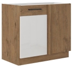 Szafka kuchenna dostawna narożna 90cm WIGO - Dąb Lancelot i Biały