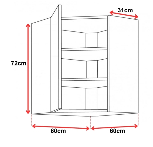 Wigo GrMat 60x60GN721F45st wymiar
