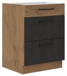 Szafka kuchenna dolna 3 szuflady 60cm WIGO - Dąb Lancelot i Matera