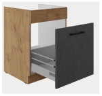Szafka kuchenna z szufladą pod zlew 60cm WIGO - Dąb Lancelot i Matera