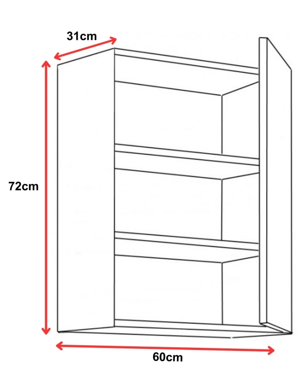 Komo KaszWh 60g721F wymiar