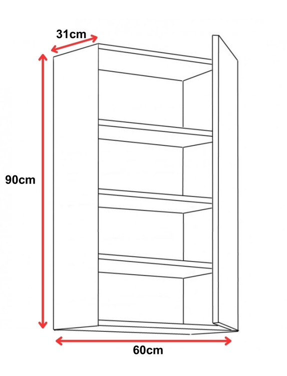 Komo KaszWh 60g901F wymiar