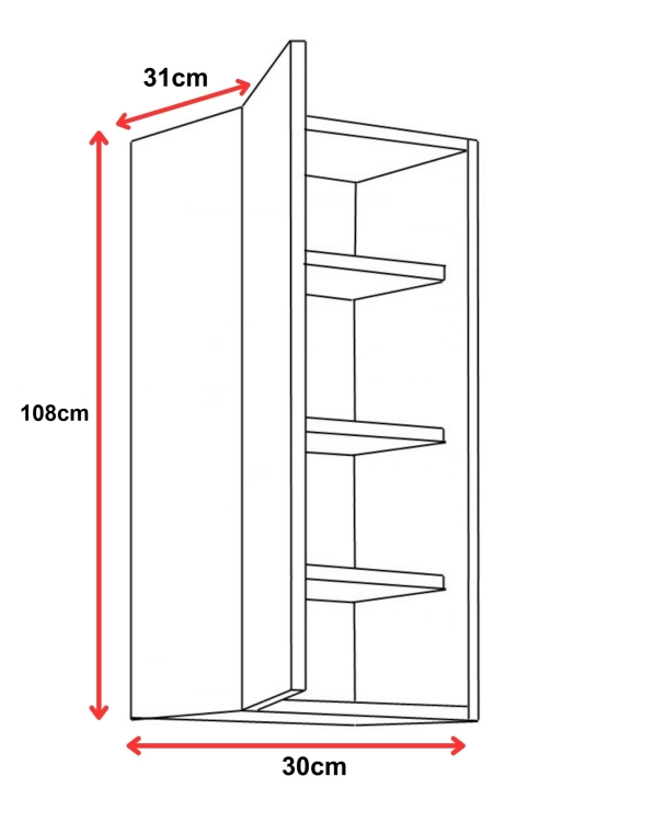 Komo KaszWh 30g1081F wymiar