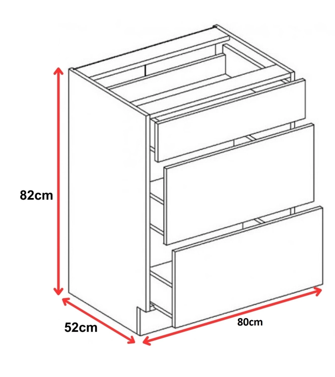 Komo KaszWh 80D3S wymiar