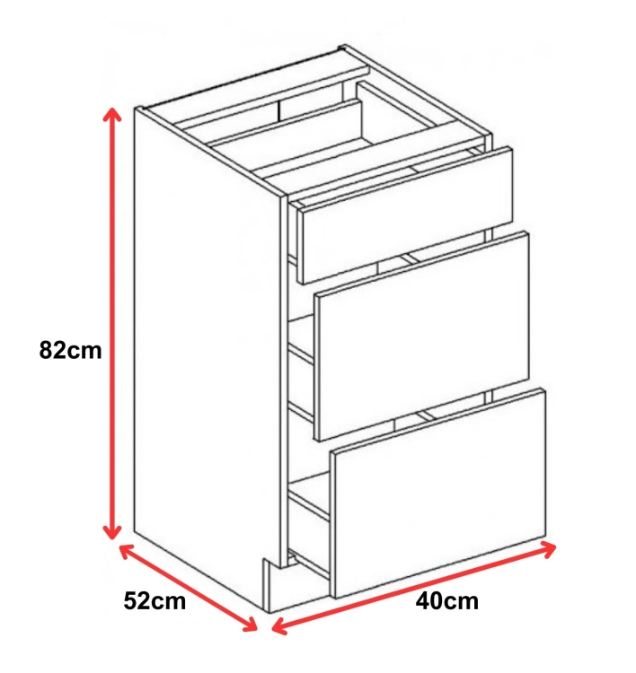 Komo KaszWh 40D3S wymiar