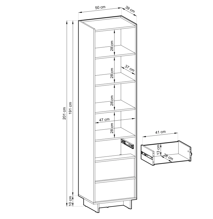 Jasumi R50 Karmel wymiar