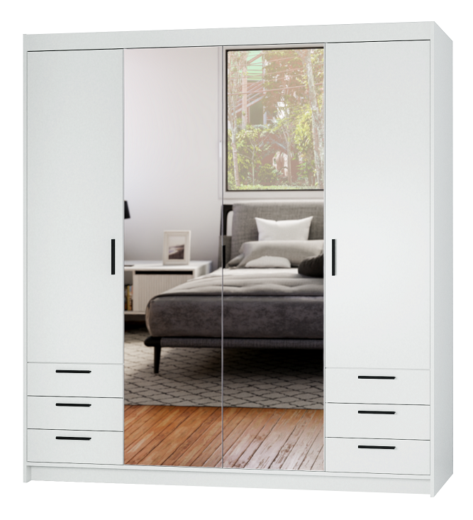 KAPRI 4d6s lustro biel