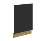 Front zmywarki 45cm z zewnętrznym panelem ADEL 570x446 - Czarny i Dąb Artisan