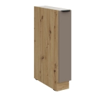 Szafka kuchenna dolna cargo 15cm ADEL - Szarobeż i Dąb Artisan