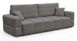 Sofa tapicerowana BRUNO z funkcją spania i pojemnikiem - Grafitowa