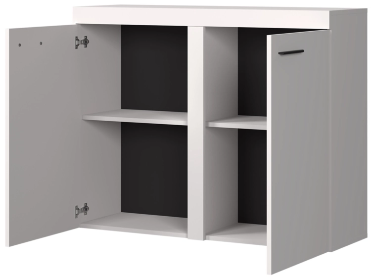 Rabbia Denver 2D Biel komoda otwarta