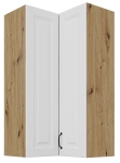 Szafka kuchenna wisząca narożna 60x108cm 90° STELVIO -  Biała Artisan