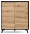 Dwudrzwiowa wysoka komoda ALBERO - front