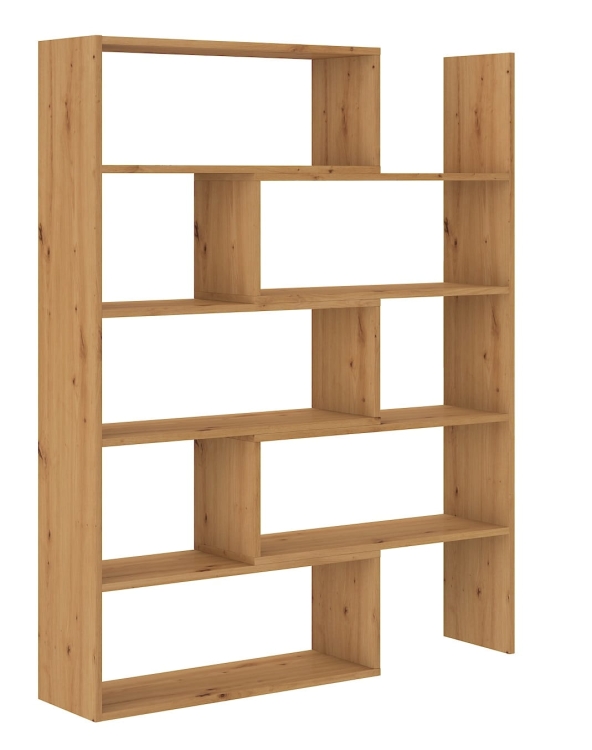 Rozsuwany regał LEO 138 - dąb artisan
