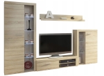 Nowoczesna meblościanka RABBIA - Dąb Sonoma