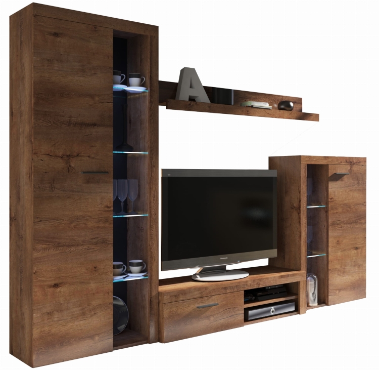 Meblościanka RABBIA - Dąb Lefkas