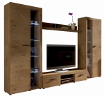 Nowoczesna meblościanka RABBIA XL - Dąb Lefkas