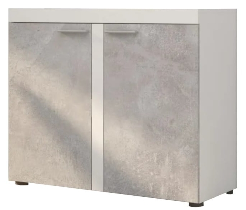 Komoda Rabbia 2D - Biel/Beton