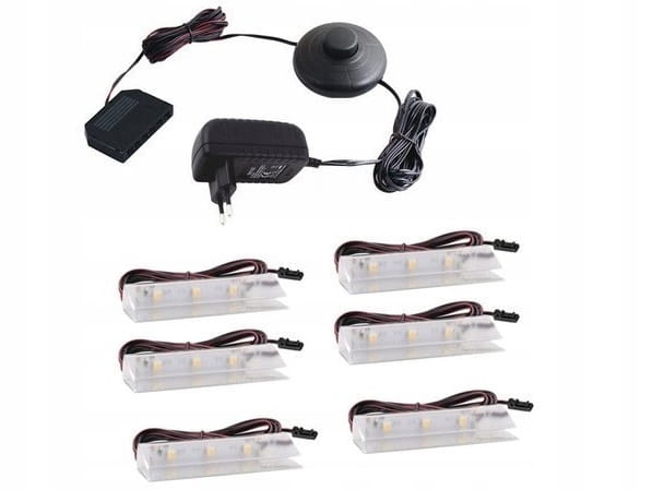 Oświetlenie LED 6 clip - Białe
