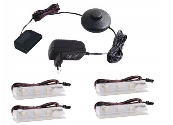 Led 4 clip - Białe