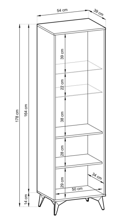 Witryna Albero wymiary