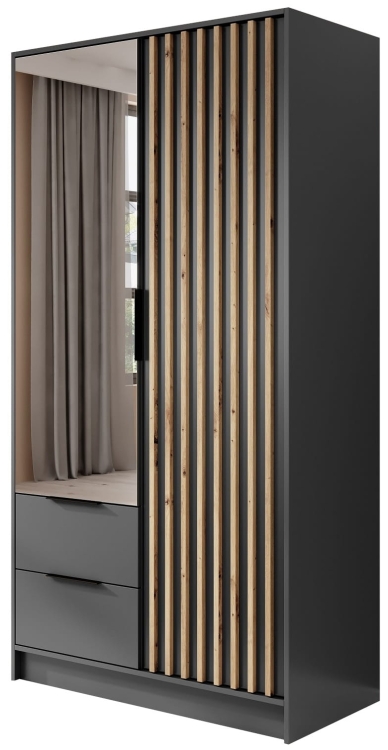 ARAN 2D grafit-artisan z lustrem