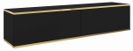 Szafka RTV wisząca OZO 135cm - Czarna