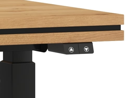 Biurko MALMO 2 - Dąb Artisan - panel sterujący