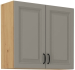 Szafka kuchenna wisząca 80x72 STELVIO Jasnoszara i Dąb Artisan