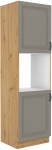 Szafka zabudowa piekarnika STELVIO Jasnoszara i Dąb Artisan