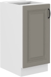 Dolna szafka kuchenna 40cm STELVIO Jasnoszary i Biały