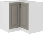 Szafka kuchenna narożna STELVIO Jasnoszary i Biały