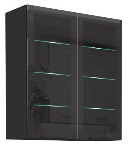 Przeszklona czarna 80GS90