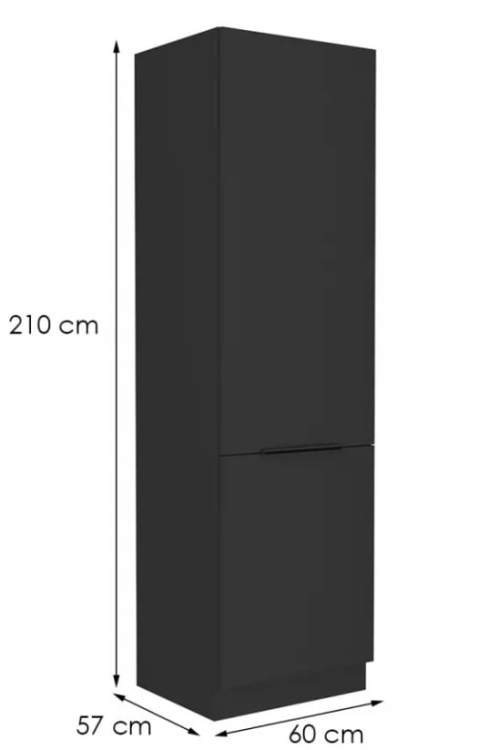 SIERA LO210 - czarny mat wymiary