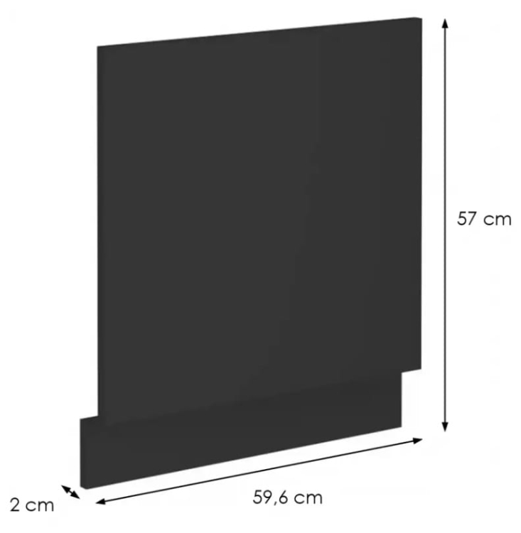 Front zmywarki SIERA 60 Czarny odkryty wymiary